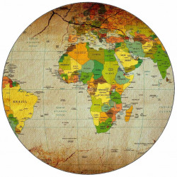 Jedlý papír mapa světa 19,5 cm