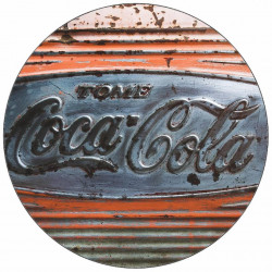 Jedlý papír Coca cola cedule vintage 19,5 cm