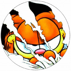 Jedlý papír potrhaný Garfield 19,5 cm