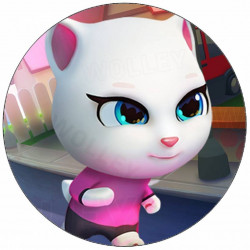 Jedlý papír Talking Angela běžící 19,5 cm
