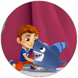Jedlý papír Sharkdog a Max 19,5 cm