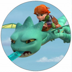 Jedlý papír Dračí záchranáři Dak v akci 19,5 cm