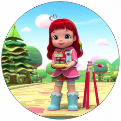 Jedlý papír Rainbow Ruby jako kuchařka 19,5 cm