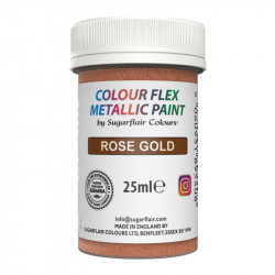 Gelová barva metalická rose gold 25ml - Sugarflair
