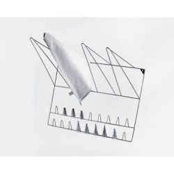 Nerezový stojan na sáčky a zdobící špičky profi na zeď - Czech gastro profi