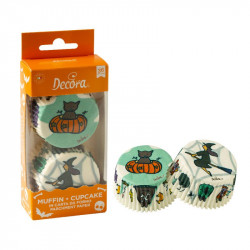 Košíčky na muffiny čarodějnice a dýně 36ks - Decora