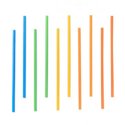 Brčka barevná 10ks 19,5cm - Party Pal