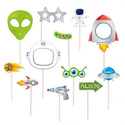Rekvizity na focení vesmír 12ks - Party Pal
