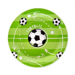 Papírový talíř fotbal 18cm 6ks - Party Pal