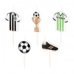Svíčky fotbal 5ks - Party Pal