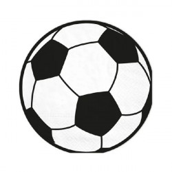 Papírové ubrousky fotbalový míč 10ks 33x33cm - Party Pal