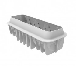 Silikonová forma na pečení Snowy na Mousse 24x9cm 1,4l - Silikomart