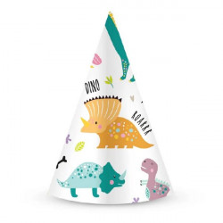Párty čepička dinosauři 6ks - Party Pal