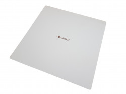 Pevná dřevovláknitá bílá podložka čtvercová 28x28cm - I LOVE CAKES