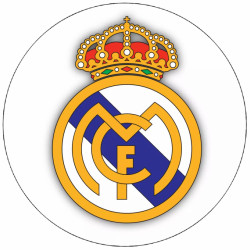 Jedlý papír logo Real Madrid 19,5 cm