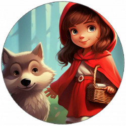 Jedlý papír červená Karkulka 19,5 cm