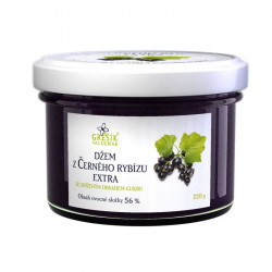 Džem z Černého rybízu extra Se sníženým obsahem cukru 220g - Grešík