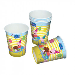 Papírové kelímky Peppa pig 6ks 200ml - tib