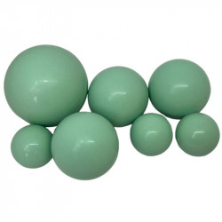 Čokoládové koule 7ks mint zelené