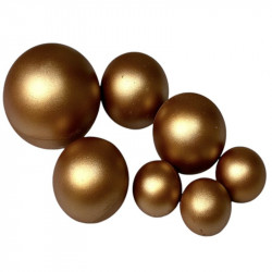 Čokoládové koule 7ks bronzové