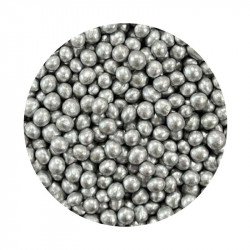 Cukrovo-rýžové perly stříbrné 5mm 1kg - I LOVE CAKES