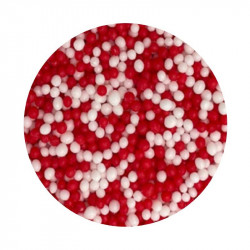 Cukrový máček bílo-červený 1kg - I LOVE CAKES
