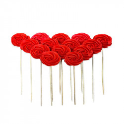 Cukrová lízátka červená 12ks - I LOVE CAKES