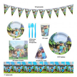 Velká sada na párty Minecraft - Cakesicq