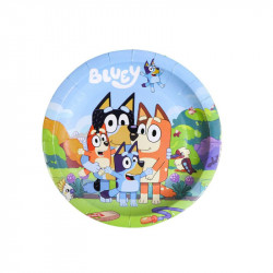 Párty papírové talíře 22cm 10ks Bluey - Cakesicq