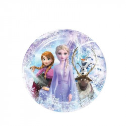 Párty papírové talíře 22cm 10ks Frozen - Cakesicq