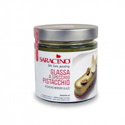 Zrcadlová poleva pistáciová 350g - Saracino