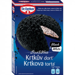 Krtkův dort Black&White 435g - Dr. Oetker
