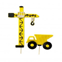 Cukrová figurka zápich stavbař 17x2 cm