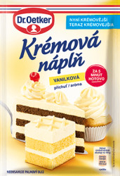 Dr. Oetker Krémová náplň vanilková (65 g) DO0070 dortis
