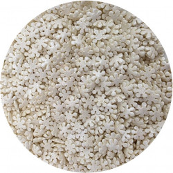 Cukrové zdobení bílé perleťové sněhové vločky 80g - I LOVE CAKES