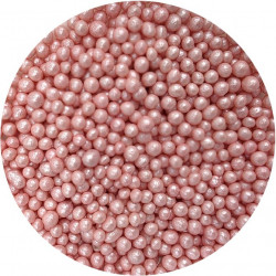 Cukrovo-rýžové perly modré perleťové 5 mm 80g - I LOVE CAKES