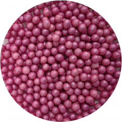 Cukrovo-rýžové perly tmavě růžové 7mm 80g - I LOVE CAKES
