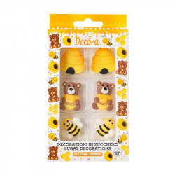 Cukrová dekorace med 6ks - Decora