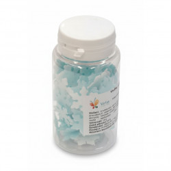 Vločky  z jedlého papíru 10g - bílo-modré - Vola colori