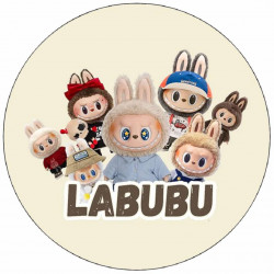 Jedlý papír k vystříhnutí Labubu 19,5cm - Pictu Hap