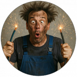 Jedlý papír bláznivý elektrikář 19,5cm - Pictu Hap