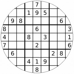 Jedlý papír sudoku 19,5cm - Pictu Hap