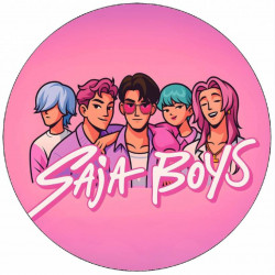 Jedlý papír K-pop Lovkyně démonů Saja Boys 19,5cm - Pictu Hap