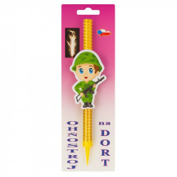 Dortová fontána voják - 1ks - PREZENT