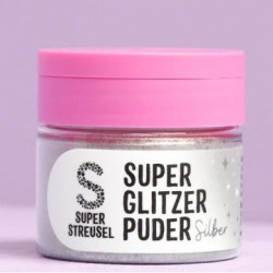 Prachová barva stříbrná 10g - Super Streusel