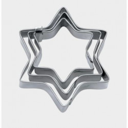 Sada vykrajovátek hvězdy o 4 / 5 / 6 cm - Stadter