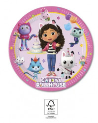 Papírové talíře Gábinin kouzelný domek 19,5cm 8ks - Procos