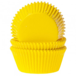 Žluté košíčky na cupcake 1000ks 50x33mm - House of Marie