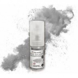 Food Colours Třpytky v rozprašovači New Silver Shimmering (5 g)