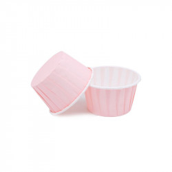 Košíčky na muffiny světle růžové s pevným okrajem 50x39mm 100ks - Cakesicq